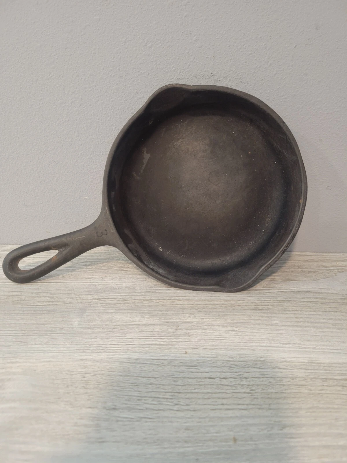 ANTIQUE 6 IN WAGNER SYDNEY CAST IRON SKILLET PERFECT FOR EGGS 1920s (1053 J) #3