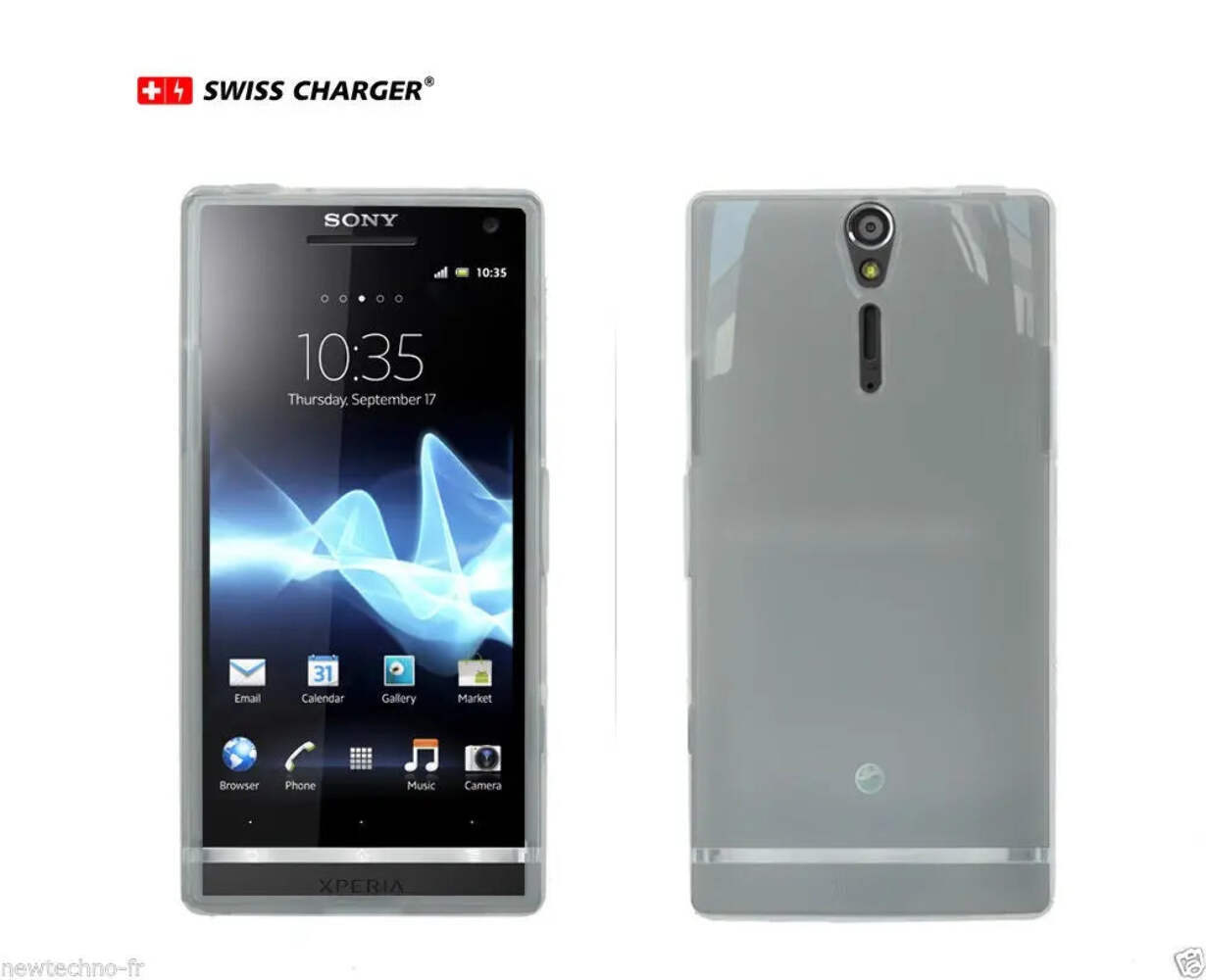 Étui Swiss Charger pour Sony Xperia S antichoc et son film haute clarté