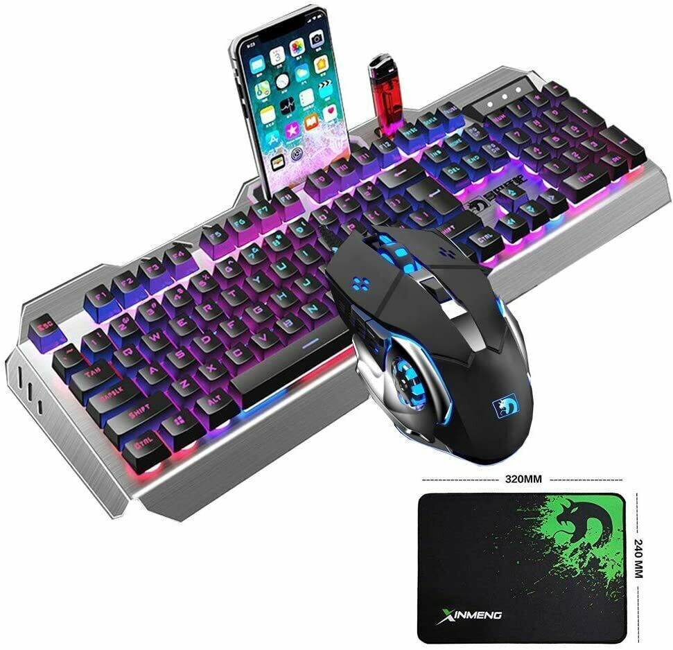 Buy RPM Euro Games Gaming Keyboard and Mouse Combo, 104 Keys with RGB  Backlit - Keyboard, Wrist Support - Keyboard, Laser Carved Keycaps