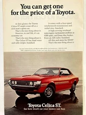 1972 Toyota Celica ST 2 Door Coupe Print Ad 