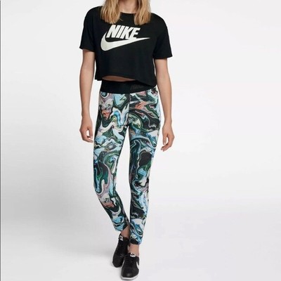 Nike leg-a-see marble printed leggings 