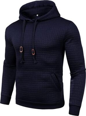 LecGee Casual Hoodie w Pockets Drk Navy Blue  NWT - LARGE