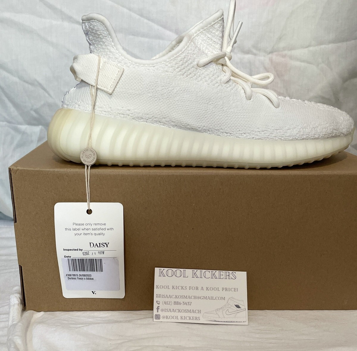 Size 9.5 - adidas Yeezy Boost 350 V2 Low Cream White