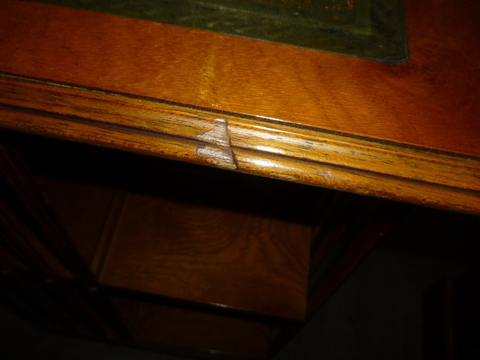 Vintage Leather Top Yew Wood Revolving Bookcase eBay