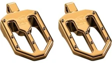 Pro One 500751TIN Gold Moto V1 Foot Peg Male Mount Harley Softail M8 18-20