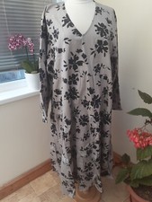 SELECTED femme SLFIRMINA LS AOP Dress opal grey  uk size 16  rrp £100 (h) Sale