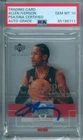 Allen Iverson 2003 Upper Deck Glass Clear Winners #96  PSA DNA Gem Mint 10 Auto