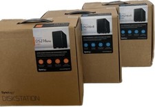 Lot of 3 Synology NAS 2 Bay - 2x DS216+II, 1x DS216Play (For Parts/Not Working)