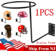 1PCS Wall Mount Motorcycle Helmet Holder Hook Jacket Bag Rack Hanger Display USA