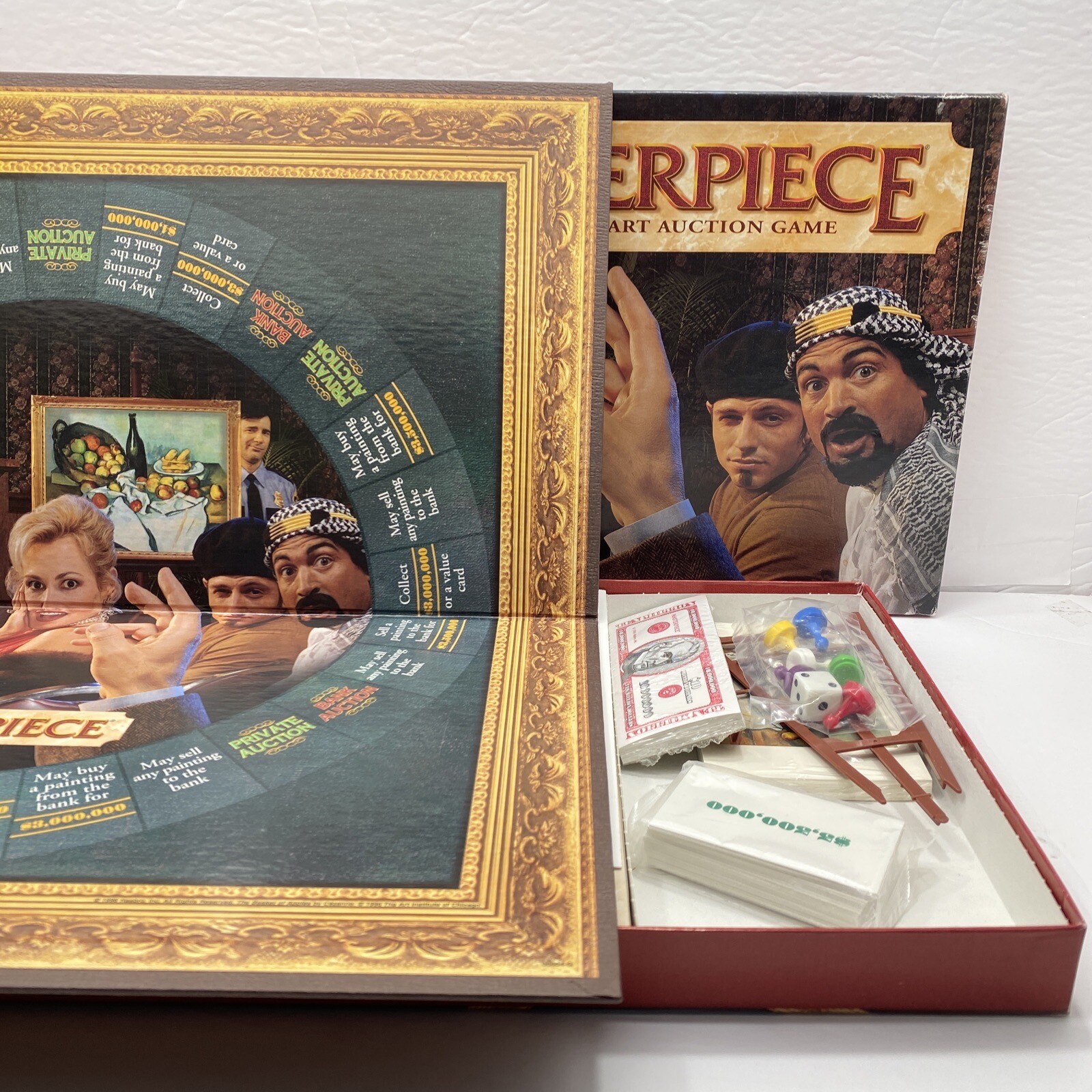 Masterpiece The Classic Art Auction Game Open Box with NEW Sealed Contents 1996