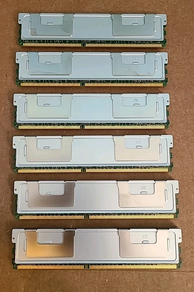 SAMSUNG 24GB ( 6 X 4GB ) 2Rx4 PC2-5300F M395T5160QZ4-CE65 DDR2 ECC Server RAM - Image 2 of 3