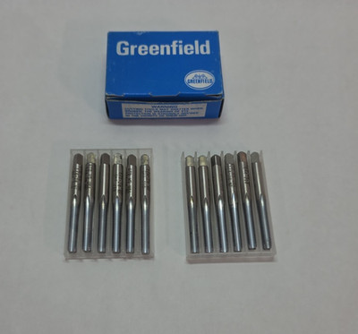 Greenfield GTD 1/4-28 NF H3 Bottoming Hand Taps 12pc Full Box 5303