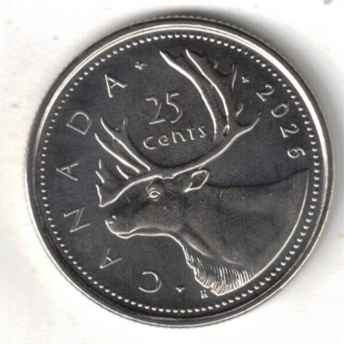 2026 Canada First Strike Brilliant Uncirculated KCIII 25 Cent Coin!