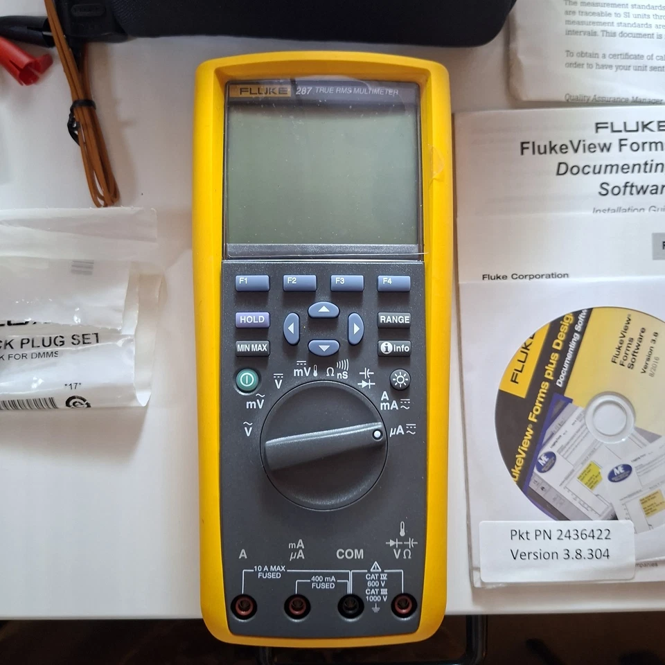 MSRP$1010.99 Fluke 287 True-RMS Electronics Logging Multimeter with TrendCapture - Image 2 of 4