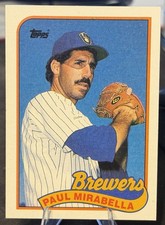 Milwaukee Brewers 1989 Topps - Paul Mirabella #192