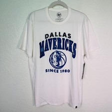 Dallas Mavericks Shirt Mens XL NBA Basketball Graphic Logo '47 Brand White NEW