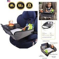 Kids Travel Tray for Car, Car Seat Tray, Grey