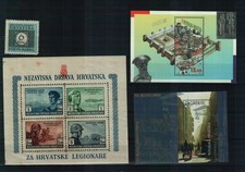 Kroatien - Briefmarkenlot - 1 Steckkarte - postfrisch