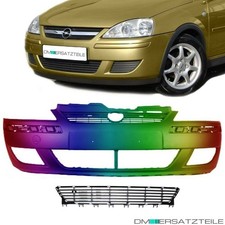 Opel Corsa C Stoßstange Facelift + Gitter mittig 03-06 auch Opel Combo LACKIERT