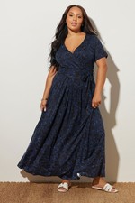 Yours Curve Women's Plus Size Maxi Wrap Dress