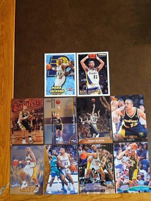 MARK JACKSON - **Premium Lot of 10 Different (1 Ins)** - Pacers - (NRMT-MINT) #1