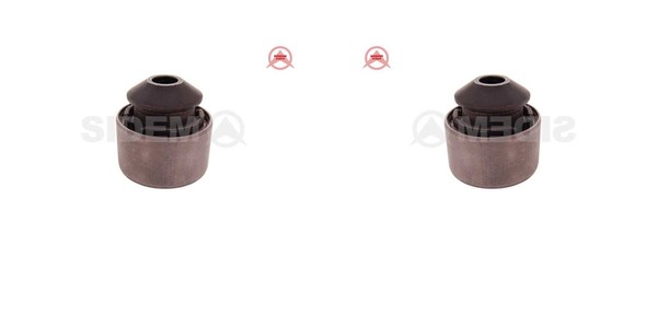 2X Sidem Querlenkerlager Hinten Links Rechts FüR Ford Mondeo V Turnier CF CE CD-image