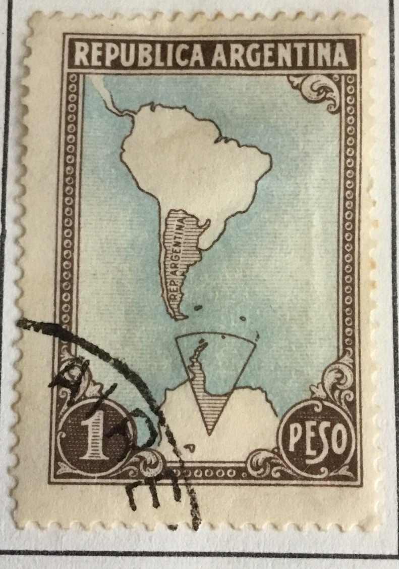 1951 Argentine Antarctic Claims 1 Peso Argentina Stamp