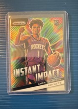 2023-24 Panini Prizm - Instant Impact Amen Thompson #18 Green Prizm (RC)