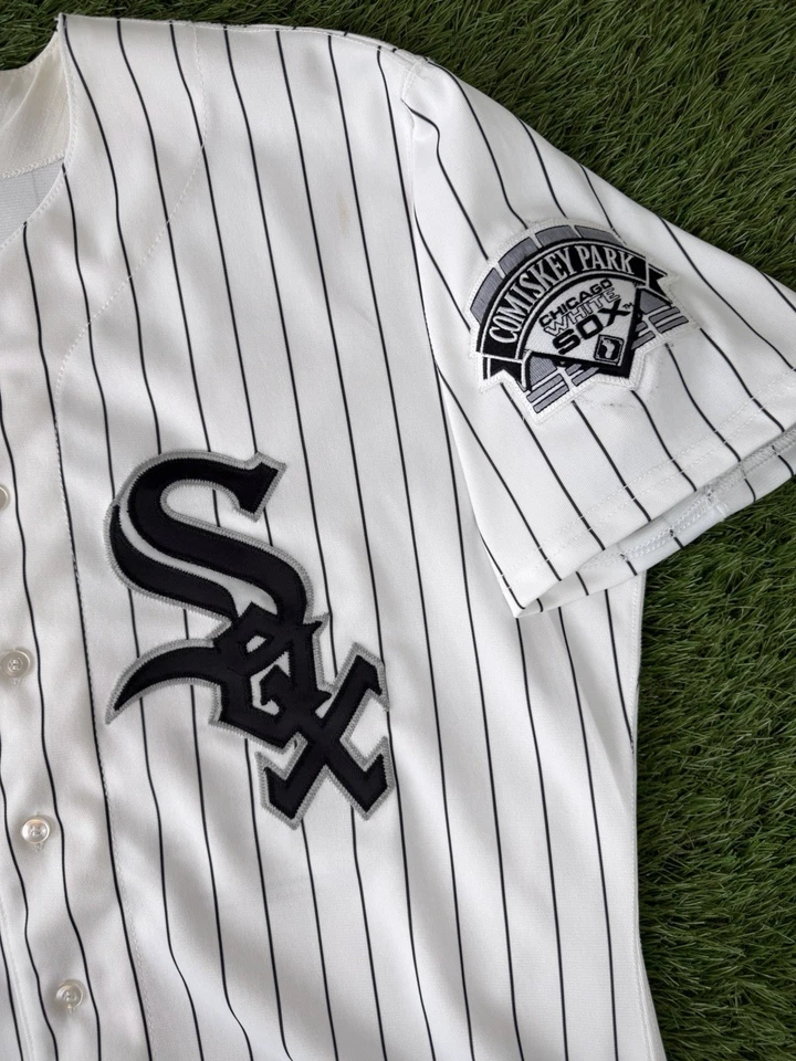 Camiseta Chicago White Sox Robin Ventura Vintage 1995 Autêntica Modelo Profissional MLB 46 - Imagem 4 de 4