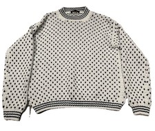 Loro Piana Women's Sz S White Cotton Heart Sweater Knit Pullover Mainline