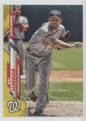 2020 Topps Update Active Leaders Walgreens Yellow Max Scherzer #U-66 16o7