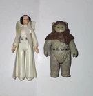 Vintage Star Wars Princess Leia Cape & Chief Chirpa Action Figures Original 1977