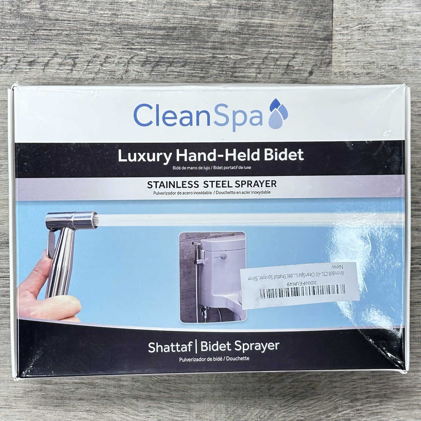 Brondell CleanSpa Luxury Hand Held Bidet CSL40 Shattaf - Sil