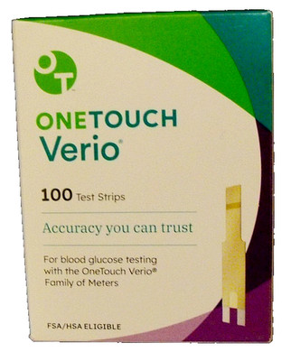 100 ONE TOUCH VERIO TEST STRIPS 1 BOX OF 100 EX. 3-31-2026