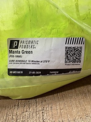 Prismatic Powders Manta Green Powder Coat for ATV Paint Can Am UTV Neon Green