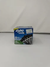 Expo Dry Erase Markers 36ct Chisel Tip Black Low Odor Ink Whiteboard New Sealed
