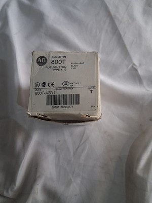 Allen-Bradley 800T-A2D1 Series T 30mm Push Button Black Flush Head 1NO | NIB