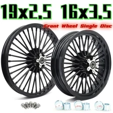 19x2.5 16x3.5 Fat Spoke Wheels for Harley Sportster Iron XL883N XL1200N 10-2022