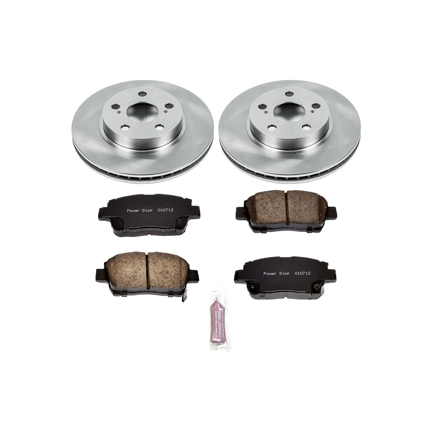 Power Stop KOE5219 1-Click Daily Driver Brake Kits Front OE Replacement Rotors Z