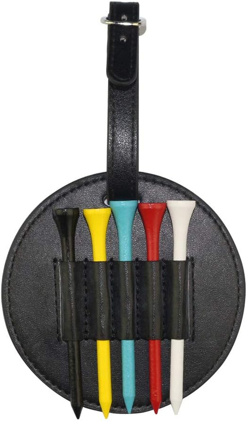Tee Holder With Wood Golf Tees Value 1 Set Golf Tee Holder For Bag Belt, Lu