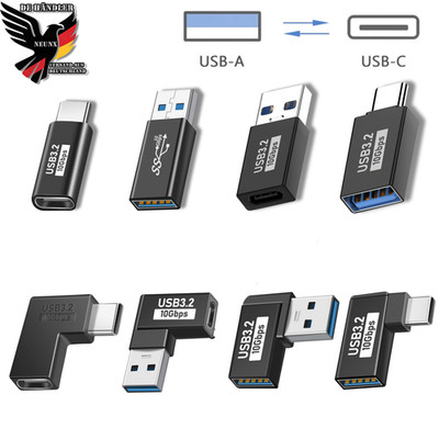 USB 3.0 Typ A auf zu Typ C Stecker Buchse Adapter Kupplung Verbinder Konverter