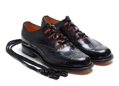 Cheaney Black Polished Ghillie Brogues Schuhe: `M6954` UK 7 G US 8 EU 41