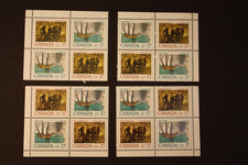 Canada 17c Stamp  4 Blocks of 4 MNH Non Inscription Corner Scott # 817-818