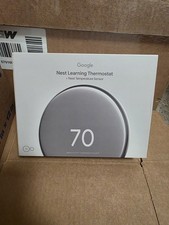 Google Nest Learning Thermostat 4th Gen w/ Temperature Sensor 2nd Gen - Silver