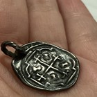 1600s Spanish cobb coin pendant. 925 sterling silver. — photo 5