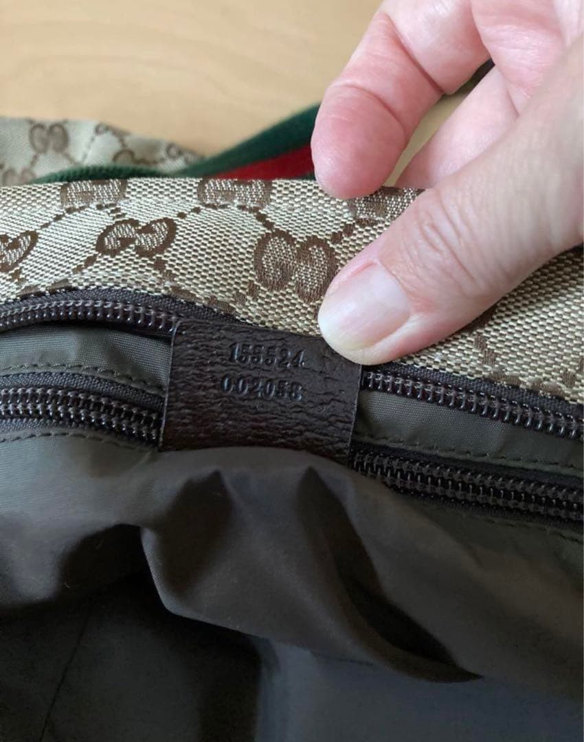 GUCCI Vintage Tote Bag Canvas A4 Size Business Use Authentic thumbnail 5