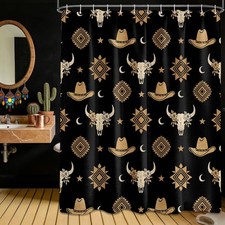 Western Aztec Shower Curtain Country Southwestern Cowboy Shower Curtains for ...