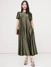 Bananarepublic - Italian Satin Trapeze Maxi Dress - On Sale