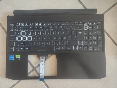 Clavier complet avec plasturgie Acer AN515-55 Azerty français - nappe fine - Photo 1/2