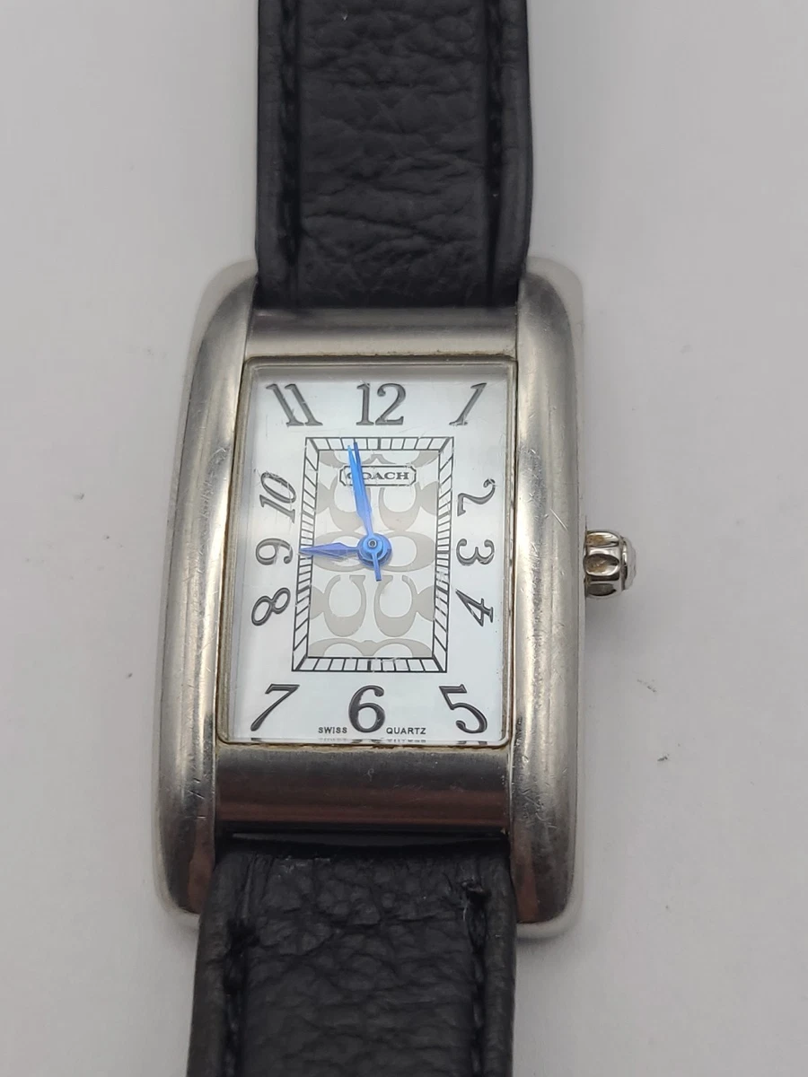 Coach Platinum rectangle watch EUC Amazon.com: Coach Cadie Women main image 3